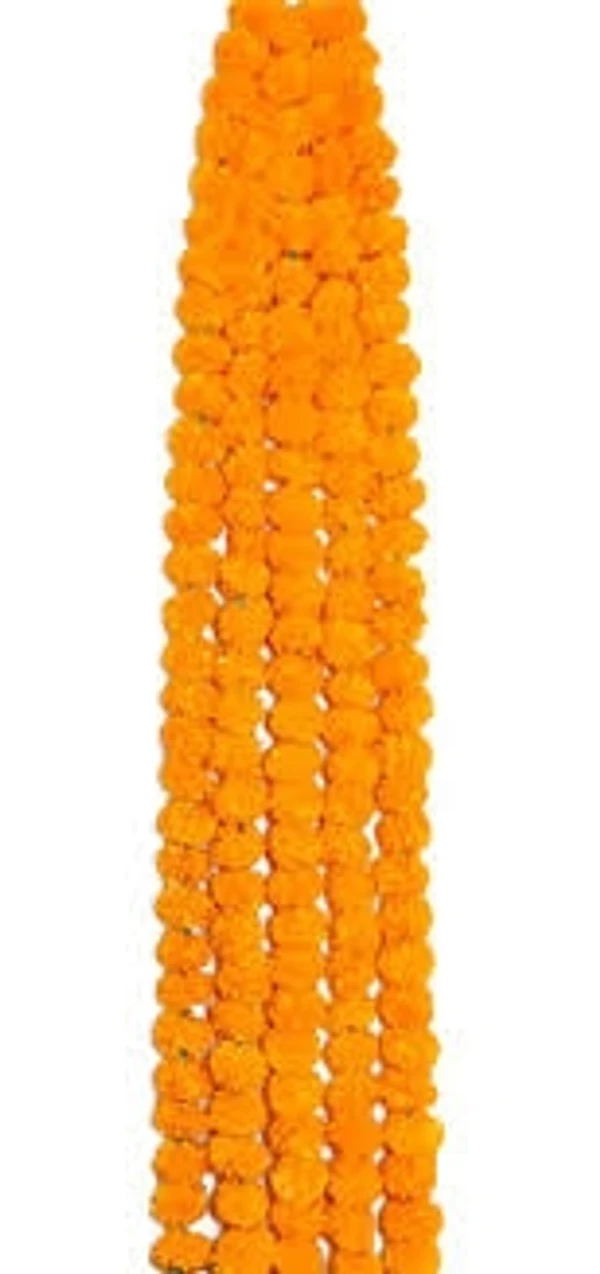 Garland Marigold Flower, Orange, 2ft - 1pcs, orange