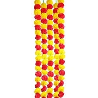 Garland Marigold Flower, Orange & Yellow Mixed,2ft - 1pcs