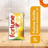 Fortune Sun lite Refined Sunflower Oil  - 1L-pouch