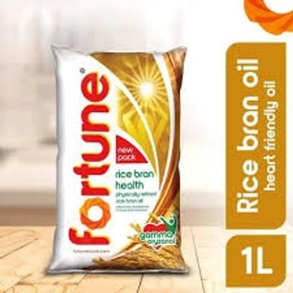 Fortune Rice Bran Oil - 1 L - Pouch