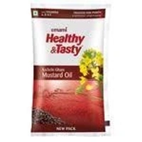 Emami Healthy And Testy Kachi Ghani Mustard Oil - 1 L - Pouch