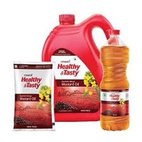 Emami Healthy And Testy Kachi Ghani Mustard Oil - 1 L - Pouch