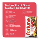 Fortune Premium Kachi Ghani Pure Mustard Oil - Pouch, 1L- Pouch