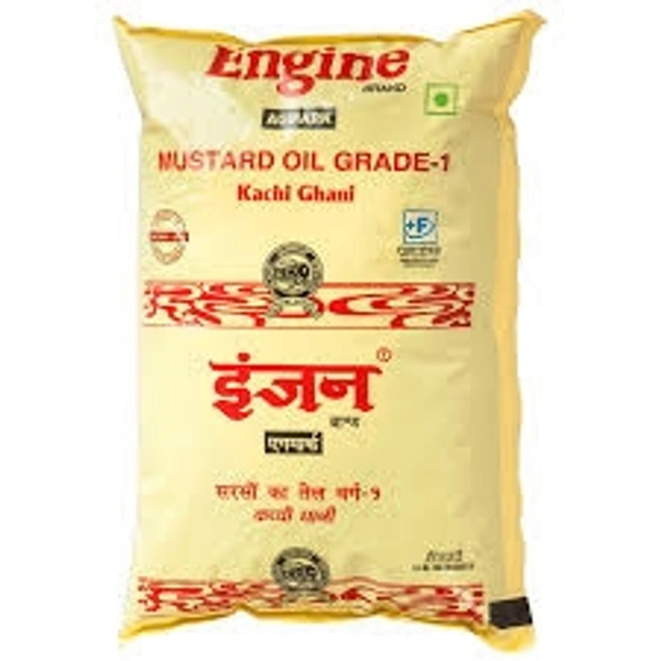 Engine  Kachi Ghani Mustard Oil - 1 L - Pouch
