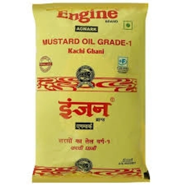 Engine  Kachi Ghani Mustard Oil - 1 L - Pouch