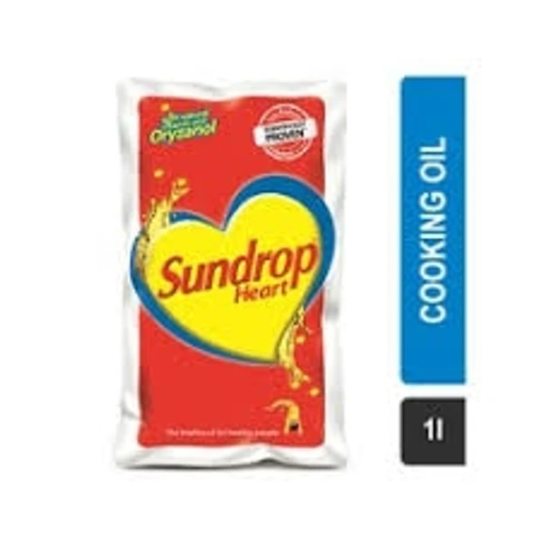 Sundrop Heart Blended Cooking Oil - 1 L - Pouch