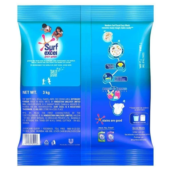 Surf Excel Easy Wash Detergent Powder - 500g