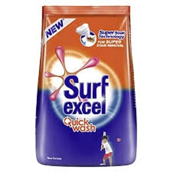Surf Excel Detergent Powder- Quick Wash, Super Soak Technology - 1kg