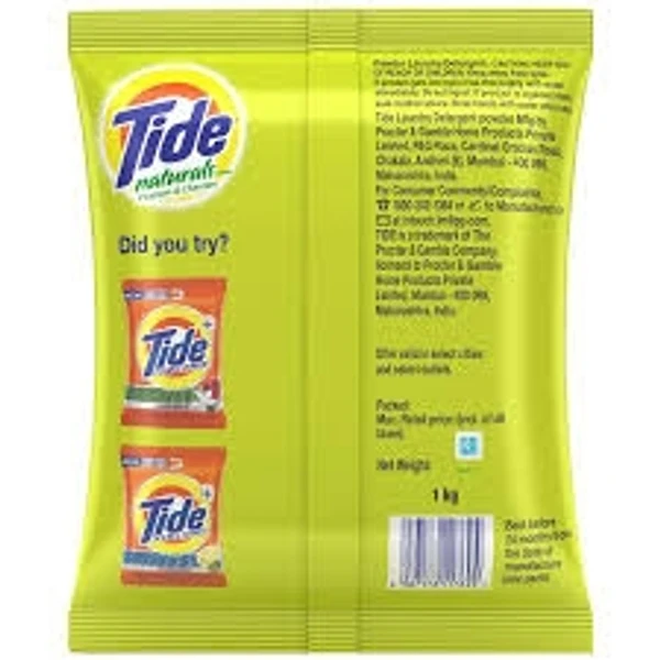 Tide Natural Washing Detergent Powder - Lemon & Chandan - 500g