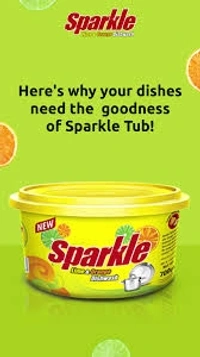 Sparkle Dishwash Bar - Lime & Orange - 600g