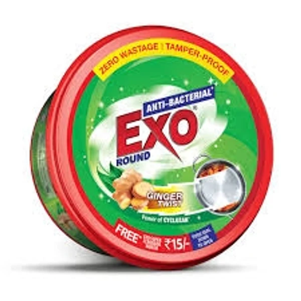 Exo Dishwashing Bar -Ginger, Round, Touch & Shine,  Anti Bacterial - 250g