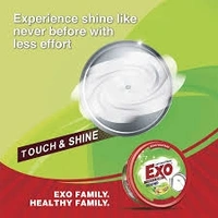 Exo Dishwashing Bar -Ginger, Round, Touch & Shine,  Anti Bacterial - 250g