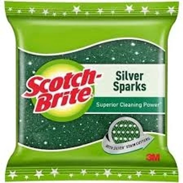 Scotch-Brite Silver Sparks- Superior Cleaning Power - 1pcs