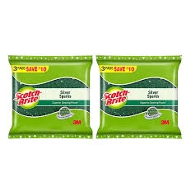 Scotch-Brite Silver Sparks- Superior Cleaning Power - 1pcs