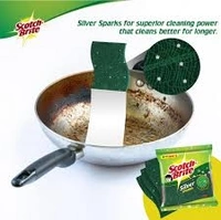 Scotch-Brite Silver Sparks- Superior Cleaning Power - 3pcs