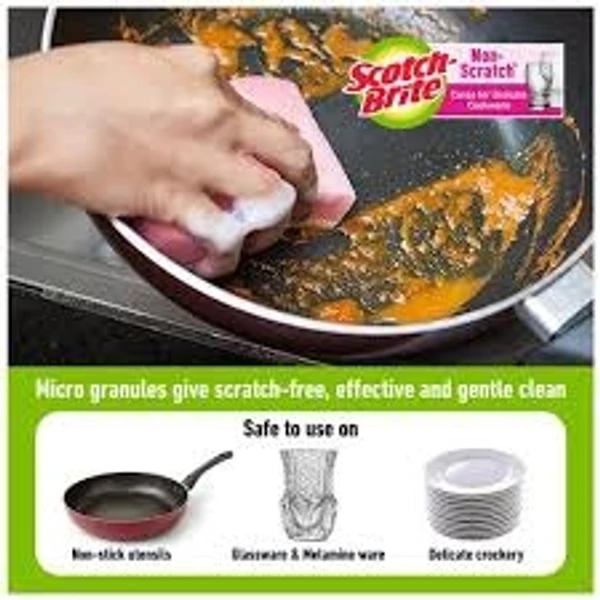 Scotch Brite Non Scratch- Care For Delicate Cookware - 1pcs