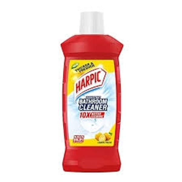 Harpic Disinfectant Bathroom Cleaner Liquid- Lemon Fresh,10× Better Cleaner - 500ml