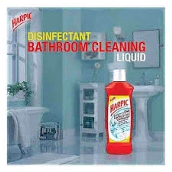 Harpic Disinfectant Bathroom Cleaner Liquid- Lemon Fresh,10× Better Cleaner - 1 L