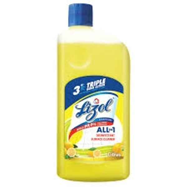 Lizol Disinfectant Surface & Floor Cleaner- Citrus, All In 1  - 1 L