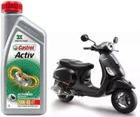 Castrol Active 20W-40, 4T Synthetic Technology Engine Oil, 3x Protection  - 1L