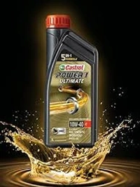 Castrol Power1 Ultimate 10W-40, AT Full Synthetic Engine Oil, 5in1 Formula  - 1 L
