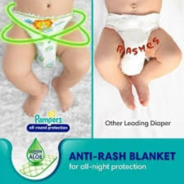 Pampers All Round Protection Diaper Pants- M, 7-12 Kg, Anti Rush Blanket, 100% Wetness Lock, All Night - 76 Pcs