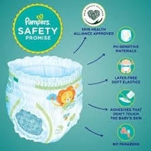 Pampers All Round Protection Diaper Pants-XL, 12-17kg, Anti Rush Blanket,100% Wetness Lock, All Night - 56 Pcs