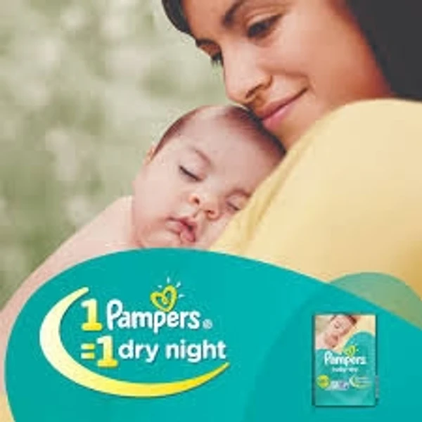 Pampers Baby Dry Disposal- Small, NB-S, 1 Pampers - 1 Dry Night - 46 Pcs