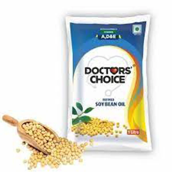 Doctor Choice Refined Soyabean Oil  - 1L- Pouch