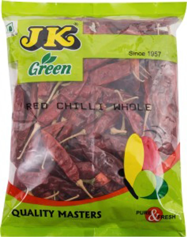 Jk Green Red Chili Hot Whole - 100g