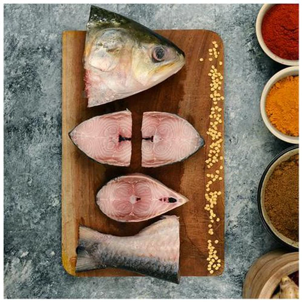 Hilsa/Ilish/ইলিশ - Medium Size, Bengali Cut With Head - 500g