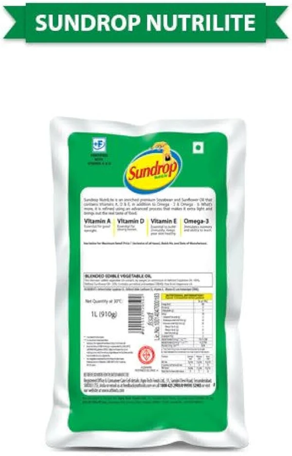 Sundrop Nutrilite Oil- Blended  - 1 L - Pouch