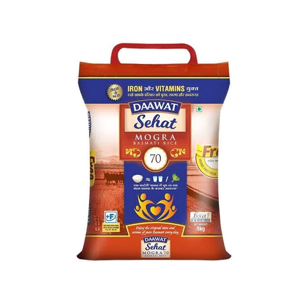 Daawat Basmati Rice Sehat Mini Mogra - 5kg