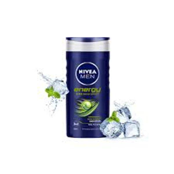 Nivea Energy Shower Gel With Mint Extracts For Body, Face & Hair - 250ml