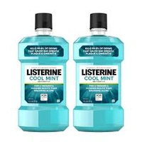 Listerine Mouthwash Liquid - Cool Mint, Removes 99% Germs - 250ml