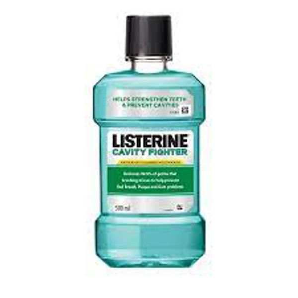 Listerine Mouthwash Liquid - Cavity Fighter, Removes 99% Germs - 250ml