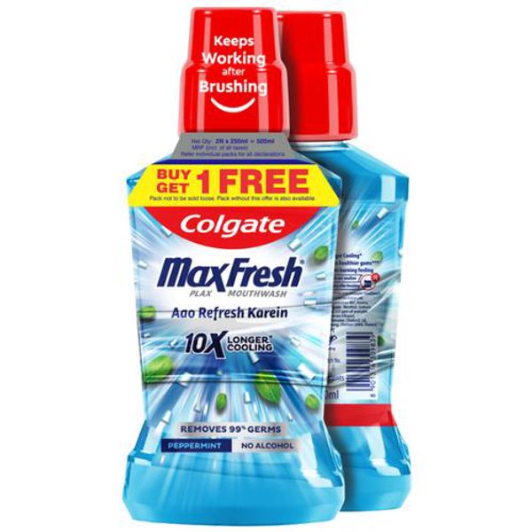 Colgate Maxfresh Mouthwash, Peppermint Fresh  - 250ml