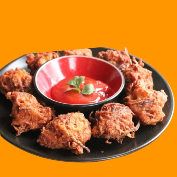 Chicken Pakora With Bone + Souces - (No Salad) - 1pcs