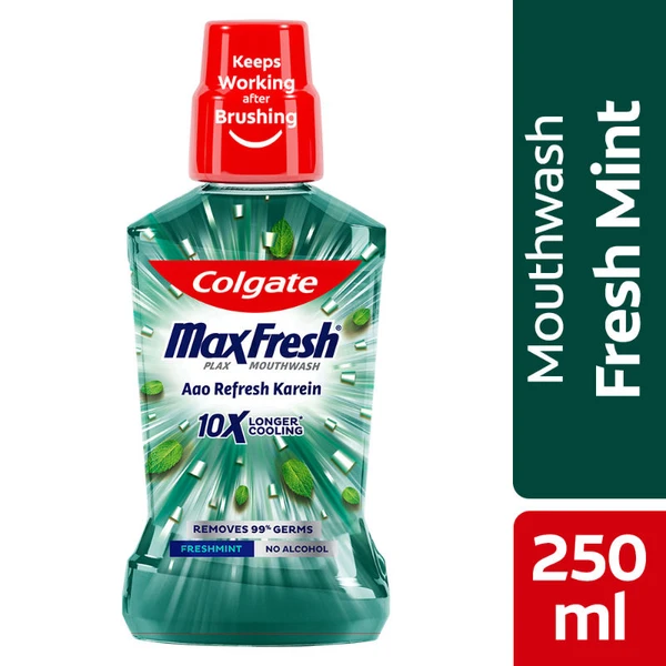 Colgate Plax Max Fresh Fresh Mouthwash - Alcohol Free  - 250ml