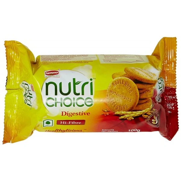 Britannia Nutri Choice - Hi Fibre Digestive Biscuits - 100 gm