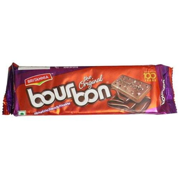 Britannia Bourbon Cream Biscuit - Chocolate Flavor - 60 gm