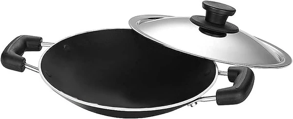 Pigeon SPECIAL APPACHETTY Appachatty with Lid 2 L capacity 20 cm diameter  (Aluminium, Non-stick) - 570gm