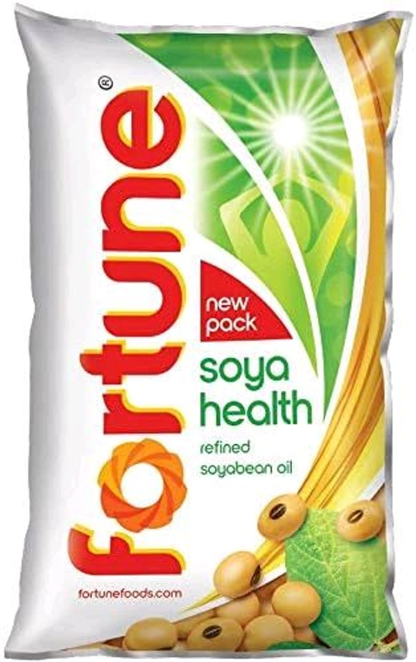 Fortune Soyabean Oil, 1L Pouch