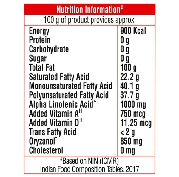 Saffola Active Pro Weight Watchers Rice Bran Based Blended Oil 1 L