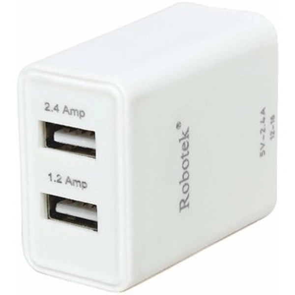 Robotek यूएसबी चार्जर - white, 1.2 amp