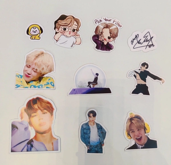 Jimin Sticker Pack - All different sizes.