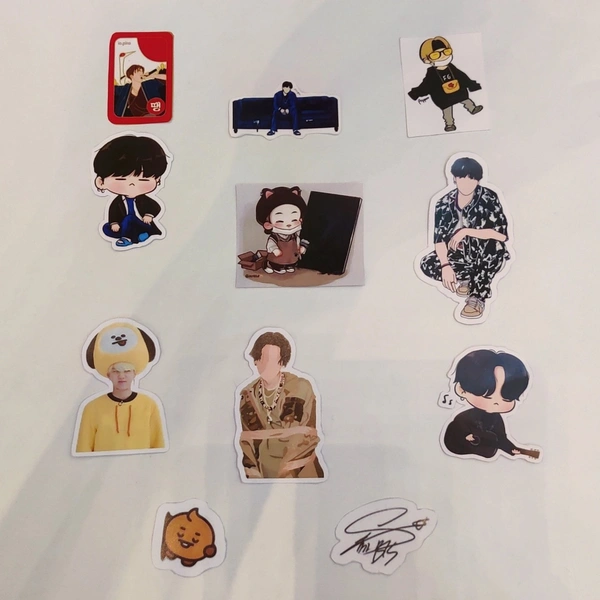 BTS Sticker Pack  - All different sizes.