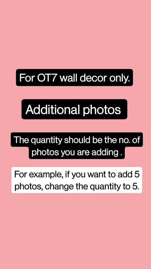 Additional Photos For OT7 Wall Decor.