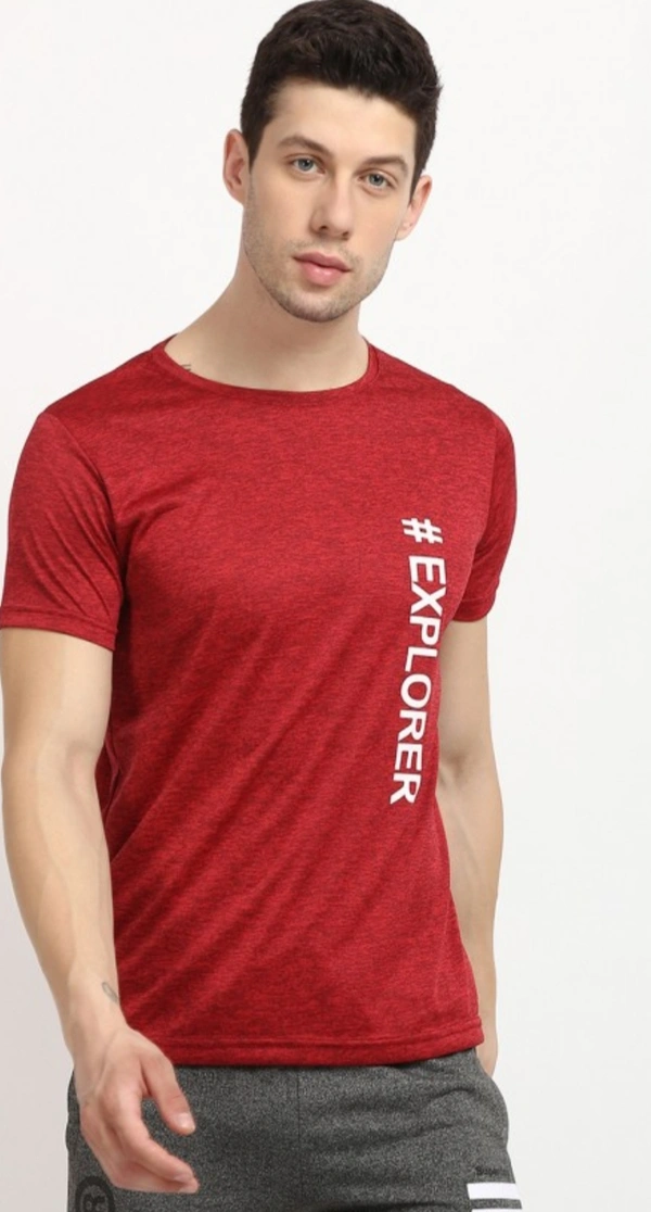 F.R.I.E.N.D.S Men Dirift Half-sleeve T-shirt - SHINING RED, S , L , M , XL , XXL , XS