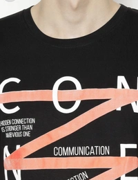 F.R.I.E.N.D.S Men Half-sleeve T-shirt - BLACK CROSS DESIGNED, S , L , M , XL , XXL , XS